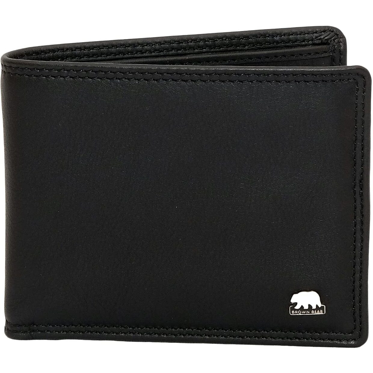 BROWN BEAR Wallets for Men, Wallet for Men Stylish Pure Nappa Leather Branded, Certified RFID Blocking Slim Purse for Gents With Eight Card Pockets