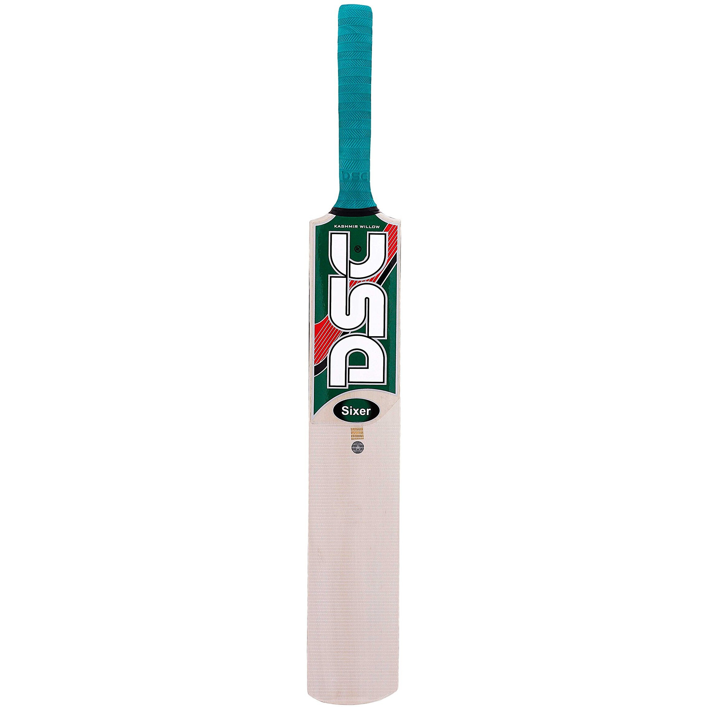 DSC Sixer Kashmir Willow Cricket Bat ( Size Short Handle, Ball_ type  Leather Ball, Playing Style  All-Round )