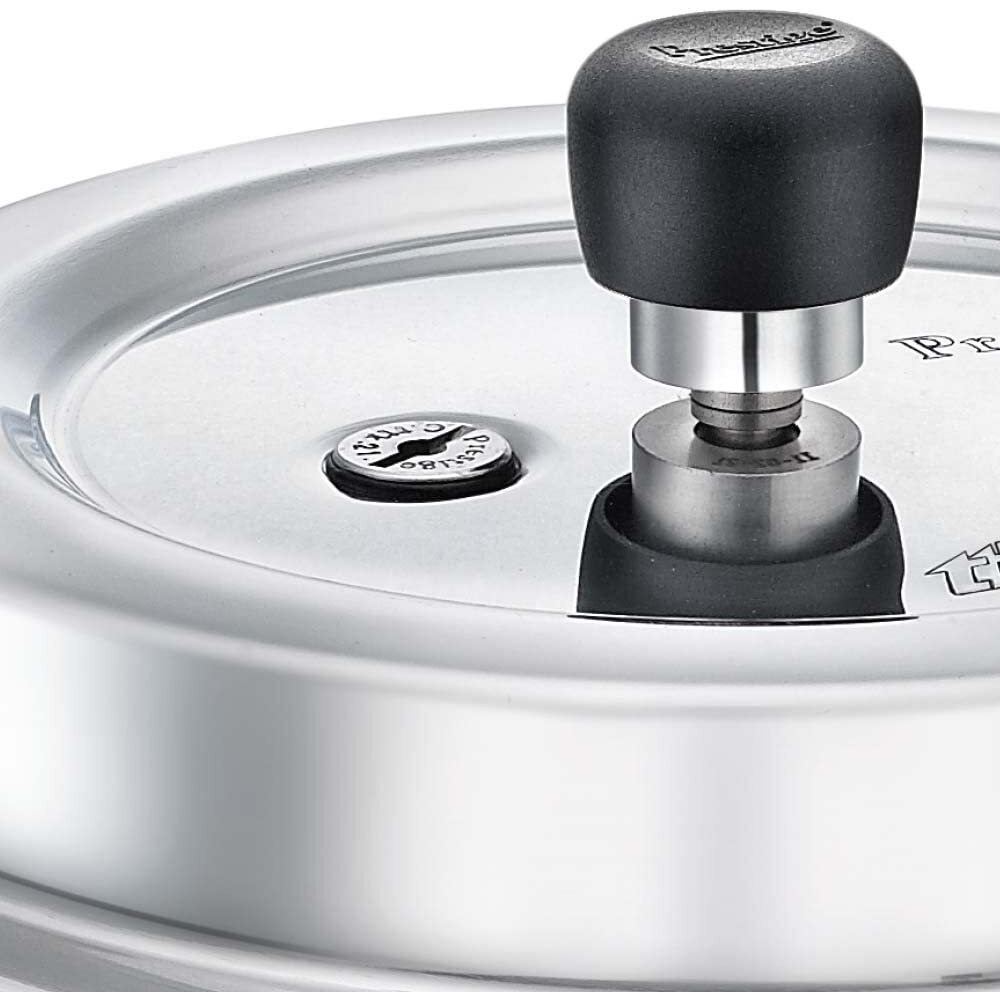 Prestige Popular Plus Svachh Virgin Aluminium Gas and Induction Compatible Outer Lid Pressure Cooker, 2 L (Silver)