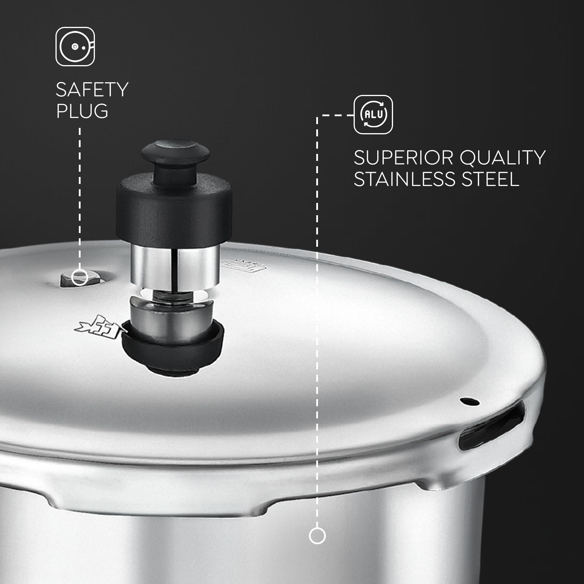 Judge by Prestige Classic Outer Lid 3 L Induction Bottom Pressure Cooker (Stainless Steel)