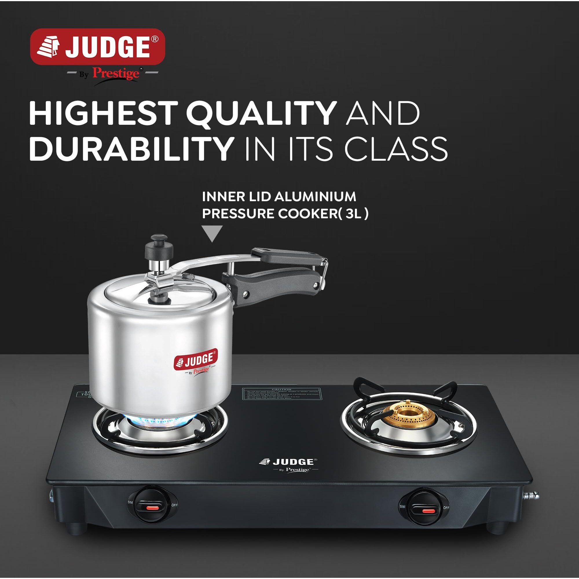 Judge by Prestige Basics 3 L Aluminium Pressure Cooker Innerlid