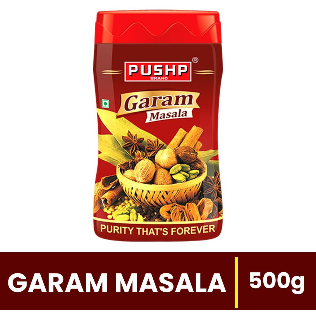 Pushp Brand Garam Masala Jar (500 Pack of 1)