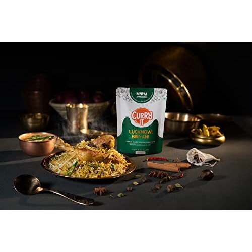 CURRYiT Ready to Cook Hyderabadi & Lucknowi Biryani Indian Masala Gravy | Made with Ghee Combo Pack (250gx2) | Ready in 30 Minutes | No Preservatives | 100% Mom Approved | Gluten-Free.