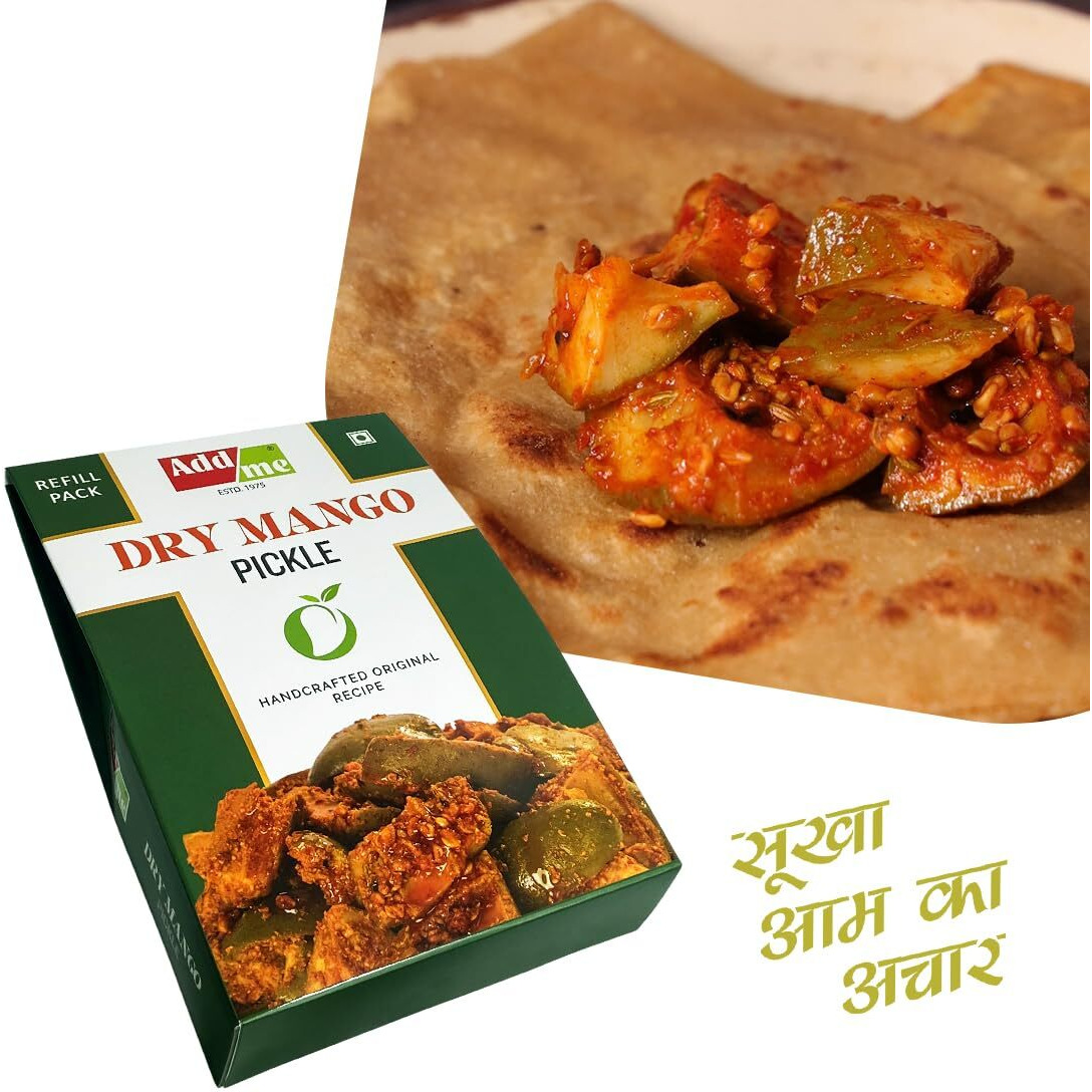 Add me Dry mango pickles in Mustard oil 1kg | sukha aam ka achar in village style mango pickles homemade glass pack.