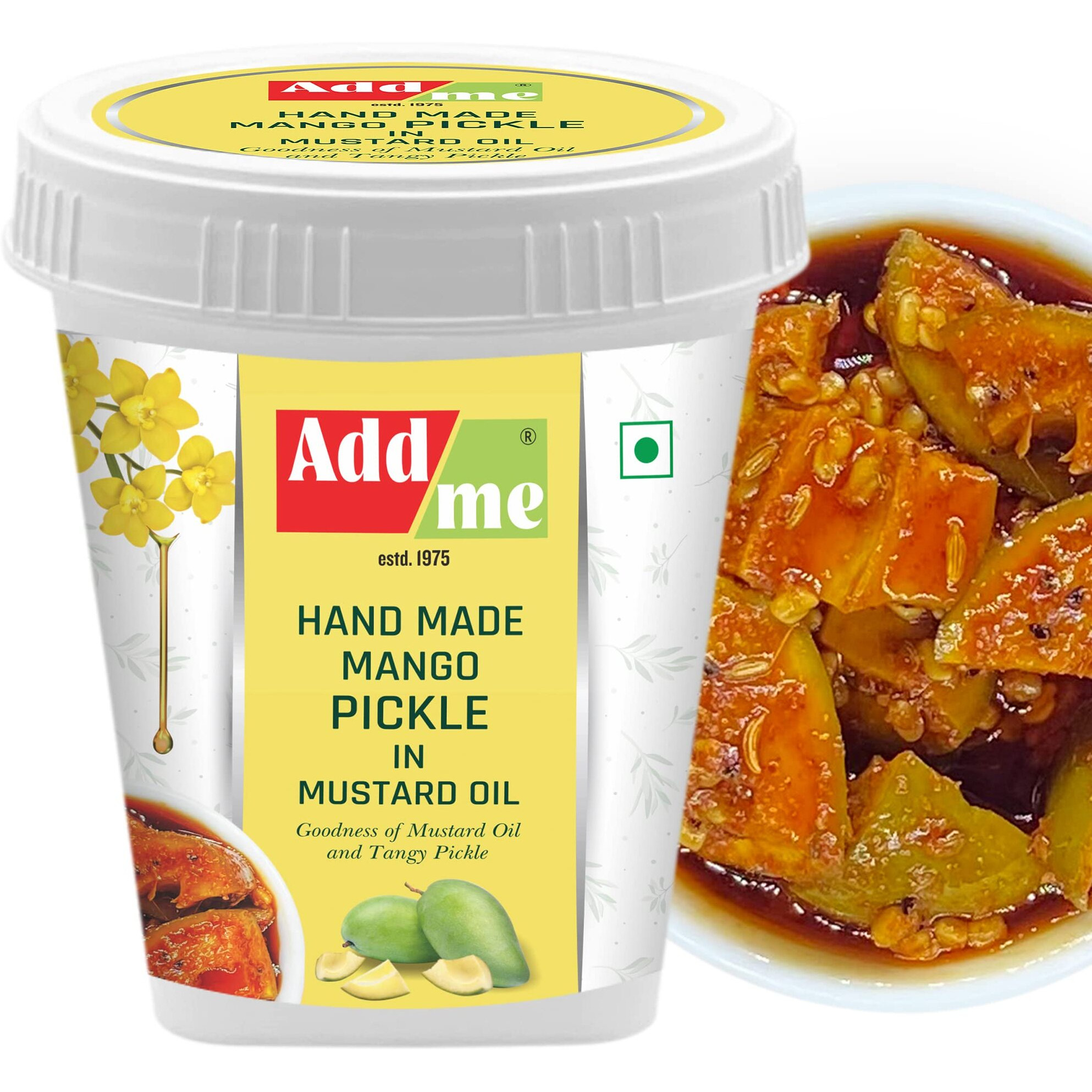 Add Me Hand Made Mango Pickle 500g in Mustard Oil North Indian Aam ka Achar