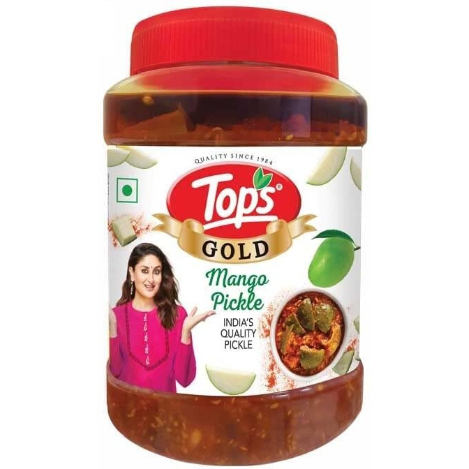 TOPS Gold Mango Pickle - 900 gm | Prepared with the goodness of Mustard Oil