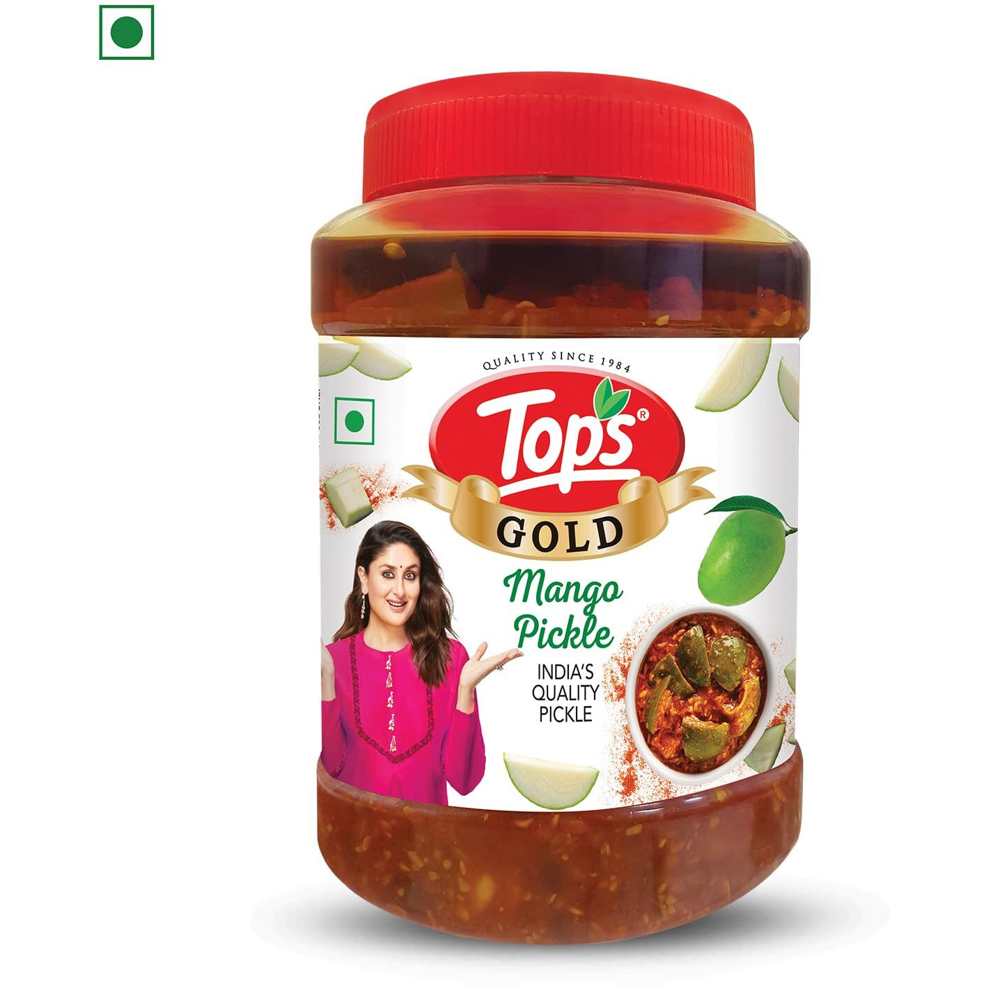 TOPS Gold Mango Pickle - 900 gm | Prepared with the goodness of Mustard Oil