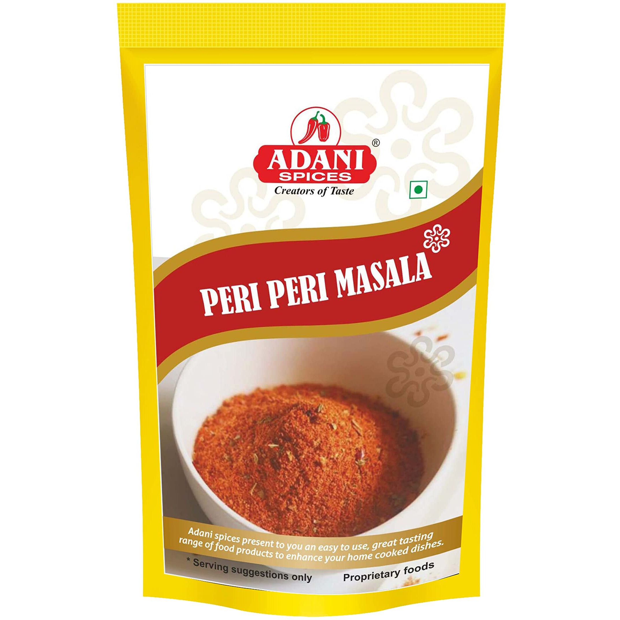 Adani Spices | Peri Peri Masala Powder Instant Spice For Seasoning for French Fries, Pizza, Pasta & Much More 50gm Each Pack of 4 -All Natural Ingredients | No Added Preservatives