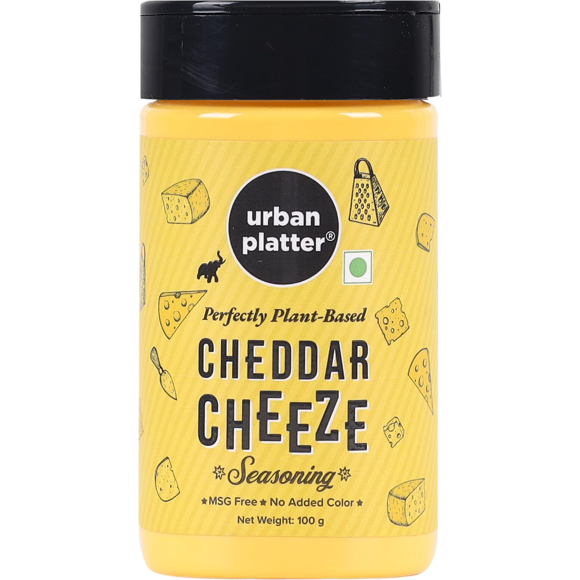 Urban Platter Cheddar Cheese Powder, 100g (An all purpose seasoning, Perfect for Pop Corn, Pasta, Fries Seasoning | Dairy-free)