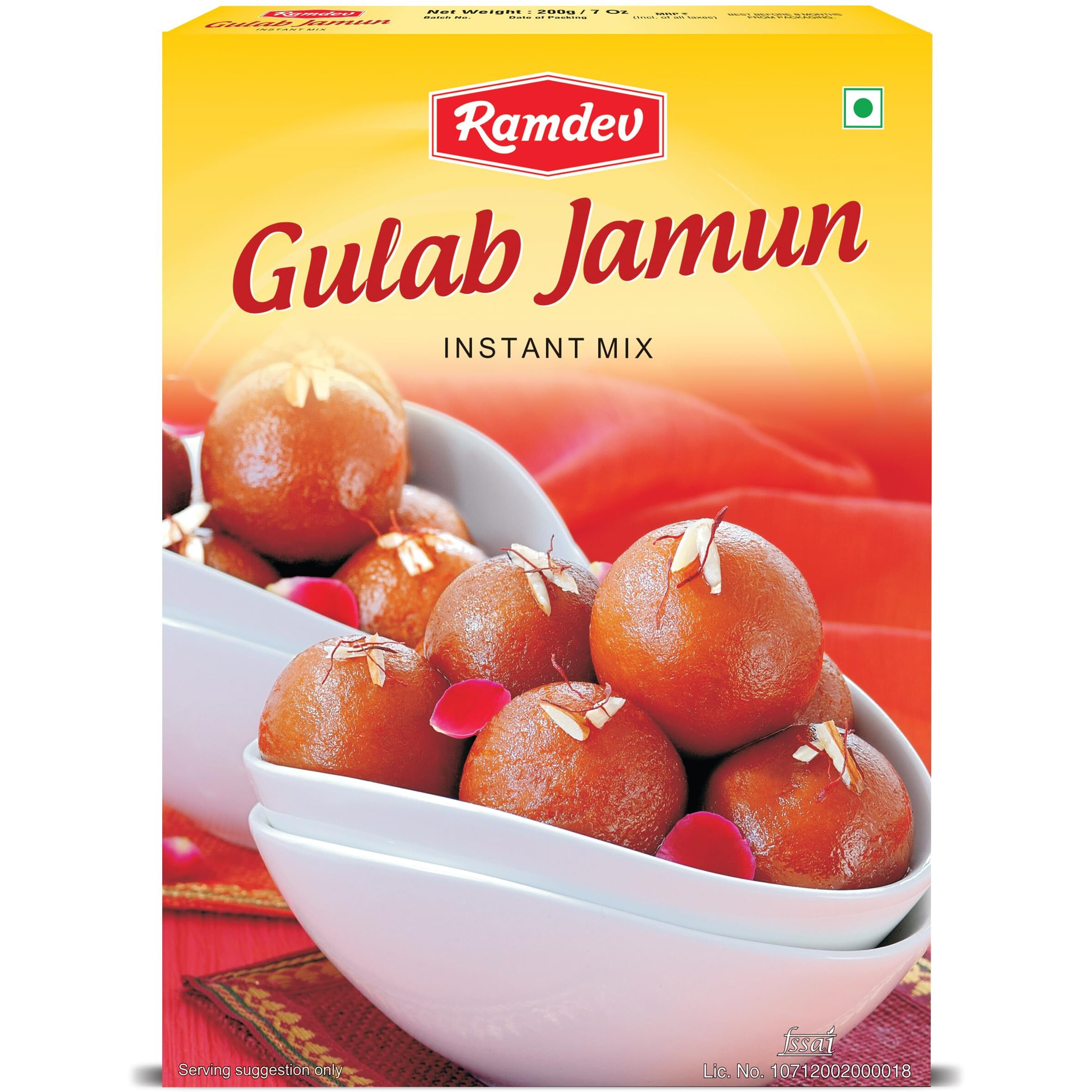 Ramdev Gulab Jamun Instant Mix 400g - Pack of 3