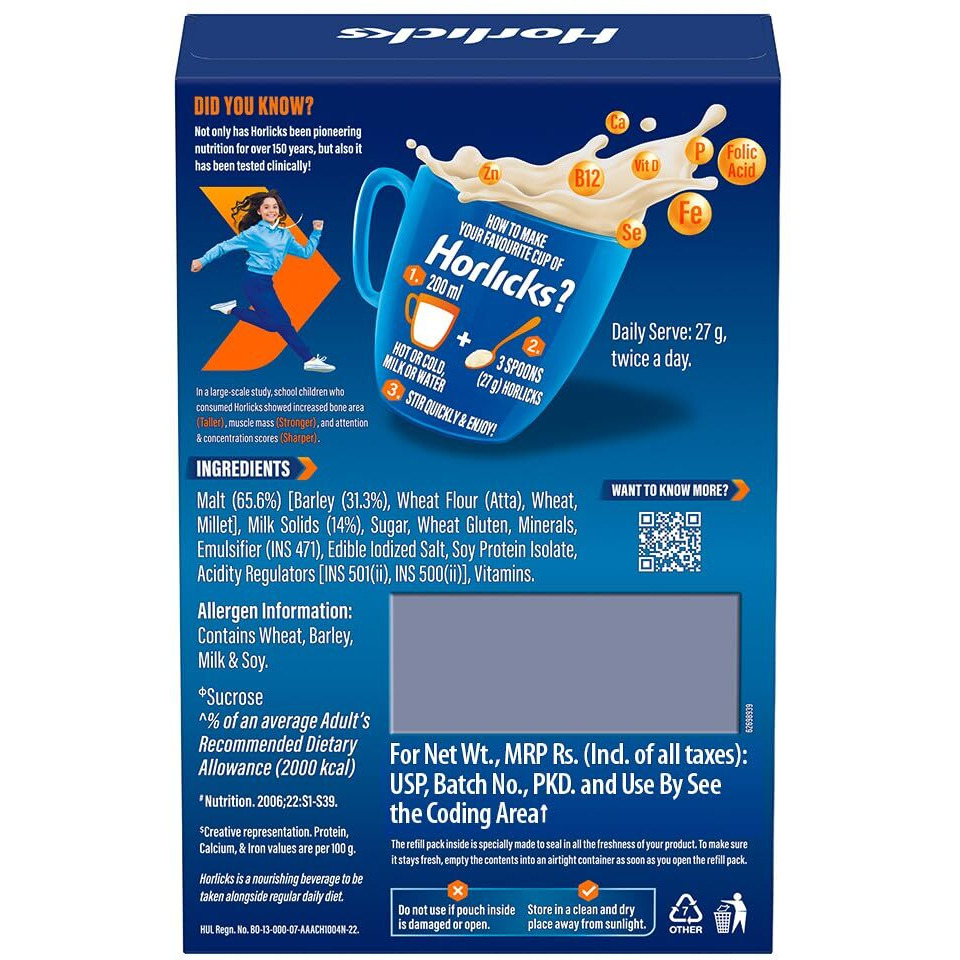 Horlicks Nutrition Drink Refill|| 1 Kg