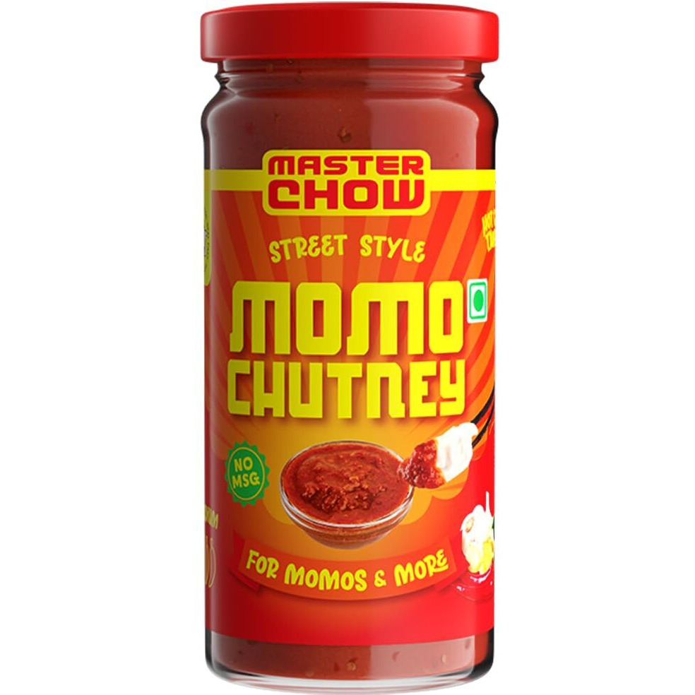 MasterChow Momo Chutney (250g) | Street Style Momos Chutney - Spicy Dipping Sauce | Made with Garlic & Red Chillies | The OG hot sauces