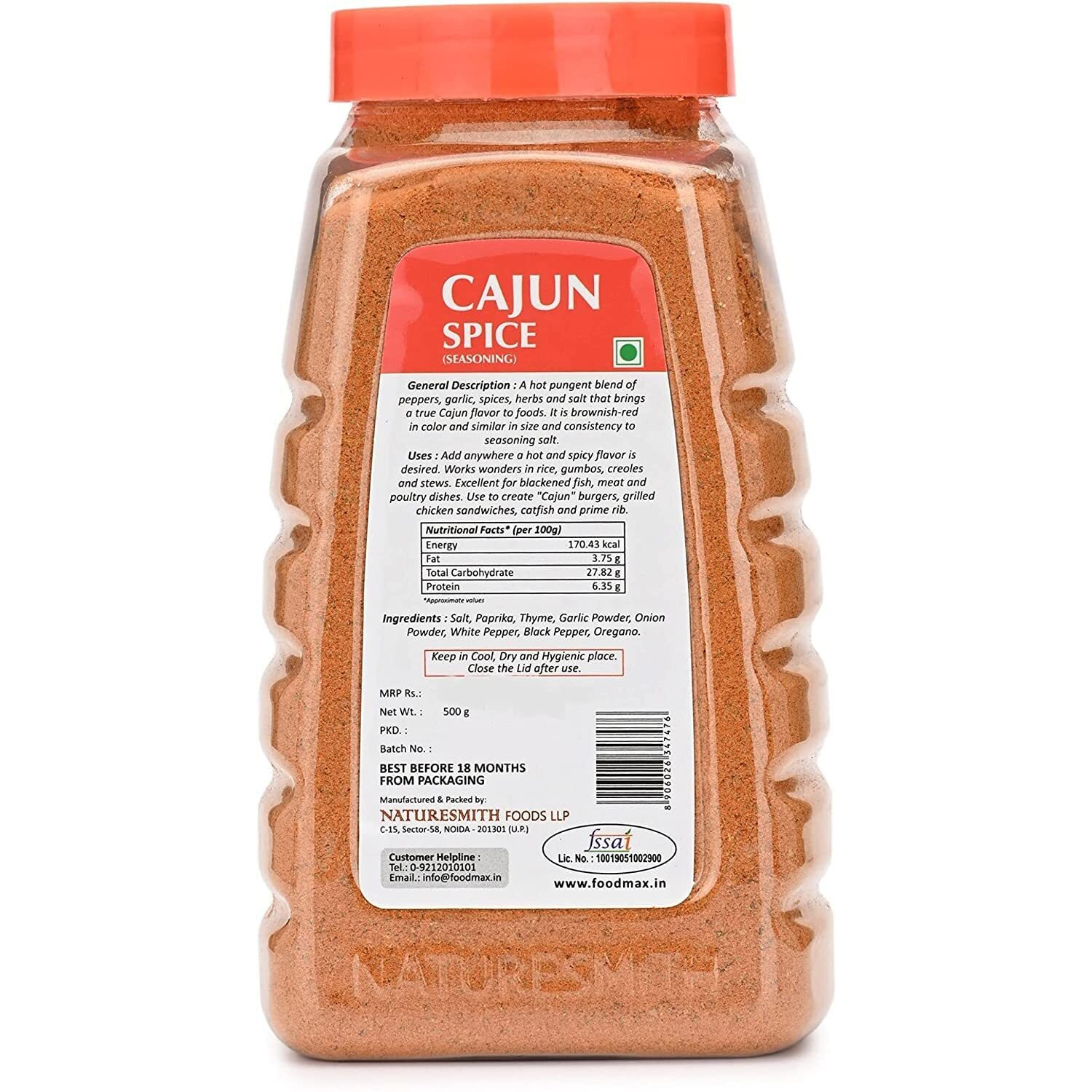 Naturesmith Cajun Spice 500g