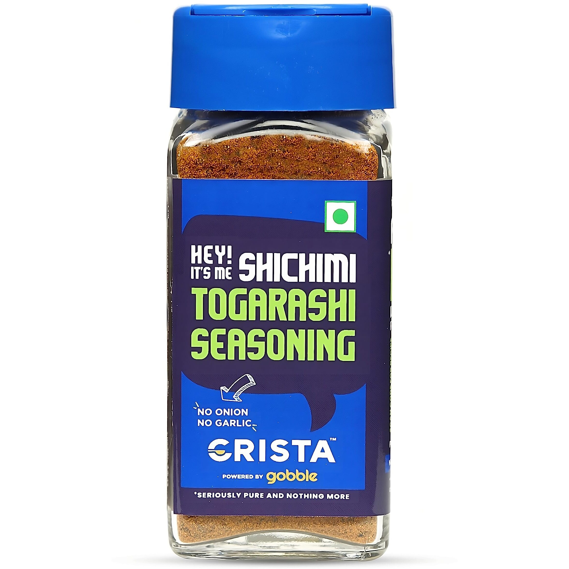 CRISTA Japanese Shichimi Togarashi Seasoning | No Added Sugar | Cholesterol Free | Trans Fat Free | Zero added Colours, Fillers, Additives & Preservatives | 45 gms