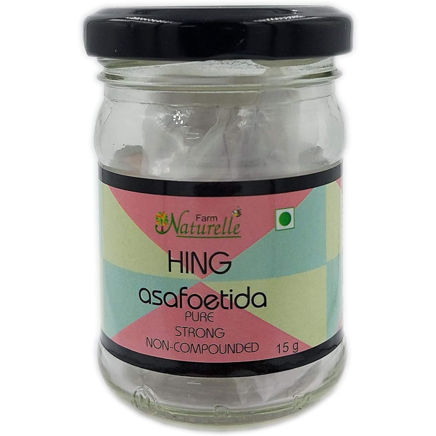 Farm Naturelle-Strongest Aromatic Hing (Asafoetida from Kazakhthan)-100% Pure and Natural Heeng (15g)