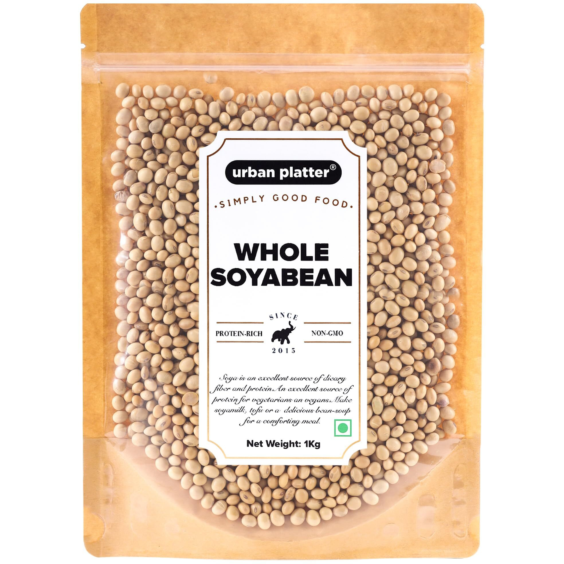 Urban Platter Soybeans (SOYA Bean), 1Kg / 35.2oz [All Natural,High Protein]