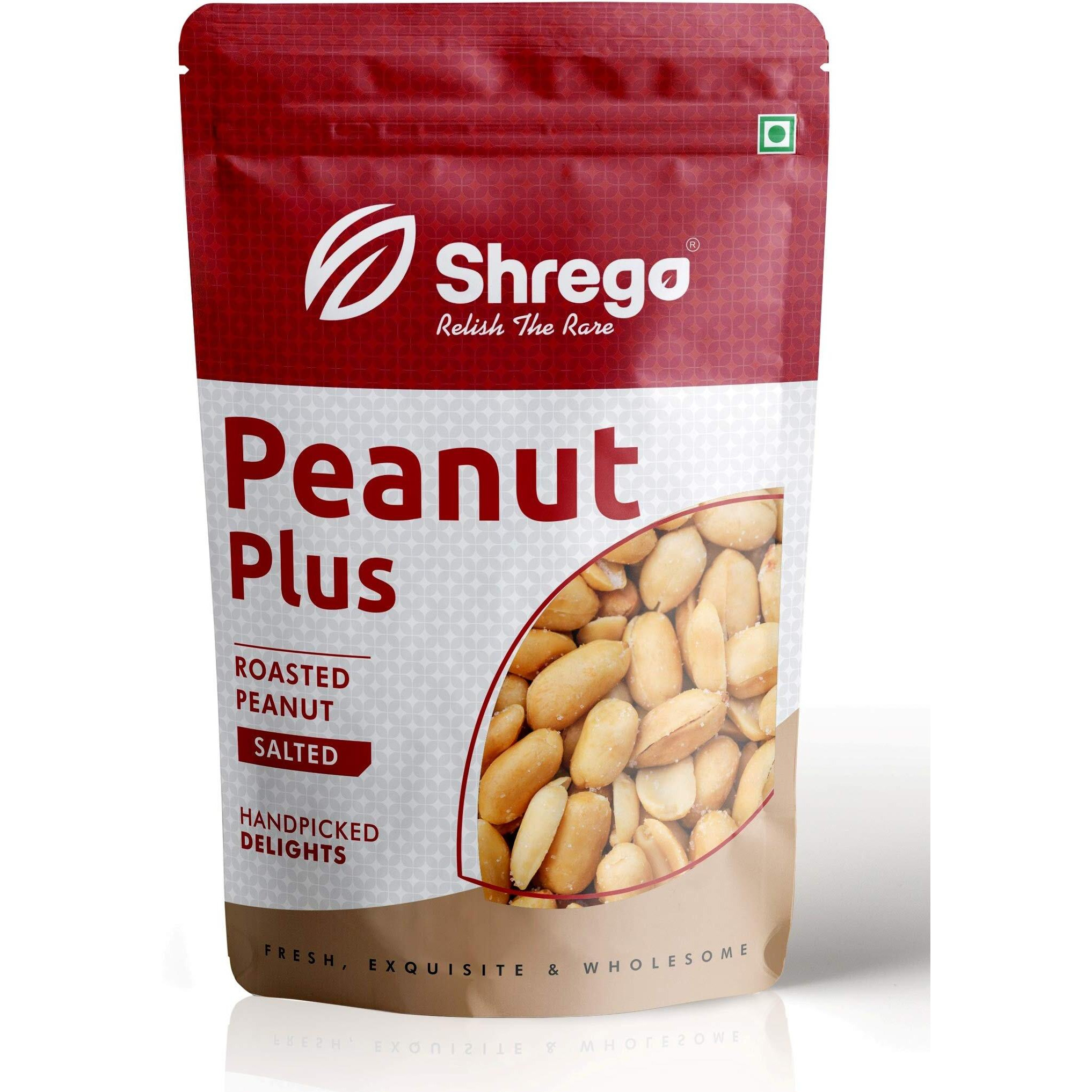 SHREGO Peanut Plus Roasted Peanuts Salted, Snack and Namkeen (3X250G Vacuum Packed) (750 Gm)