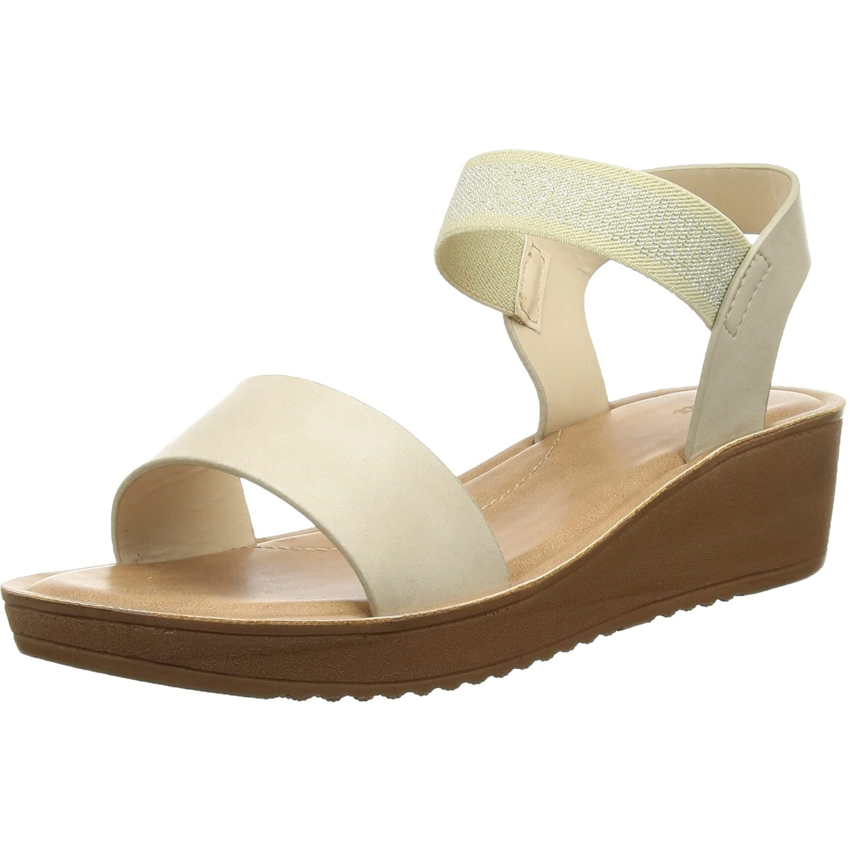 Bata Women's Speed With Lace Beige Sandals -7 UK (6618806)