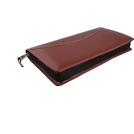 COI Faux Leather Men Chequebook Holder(brown)