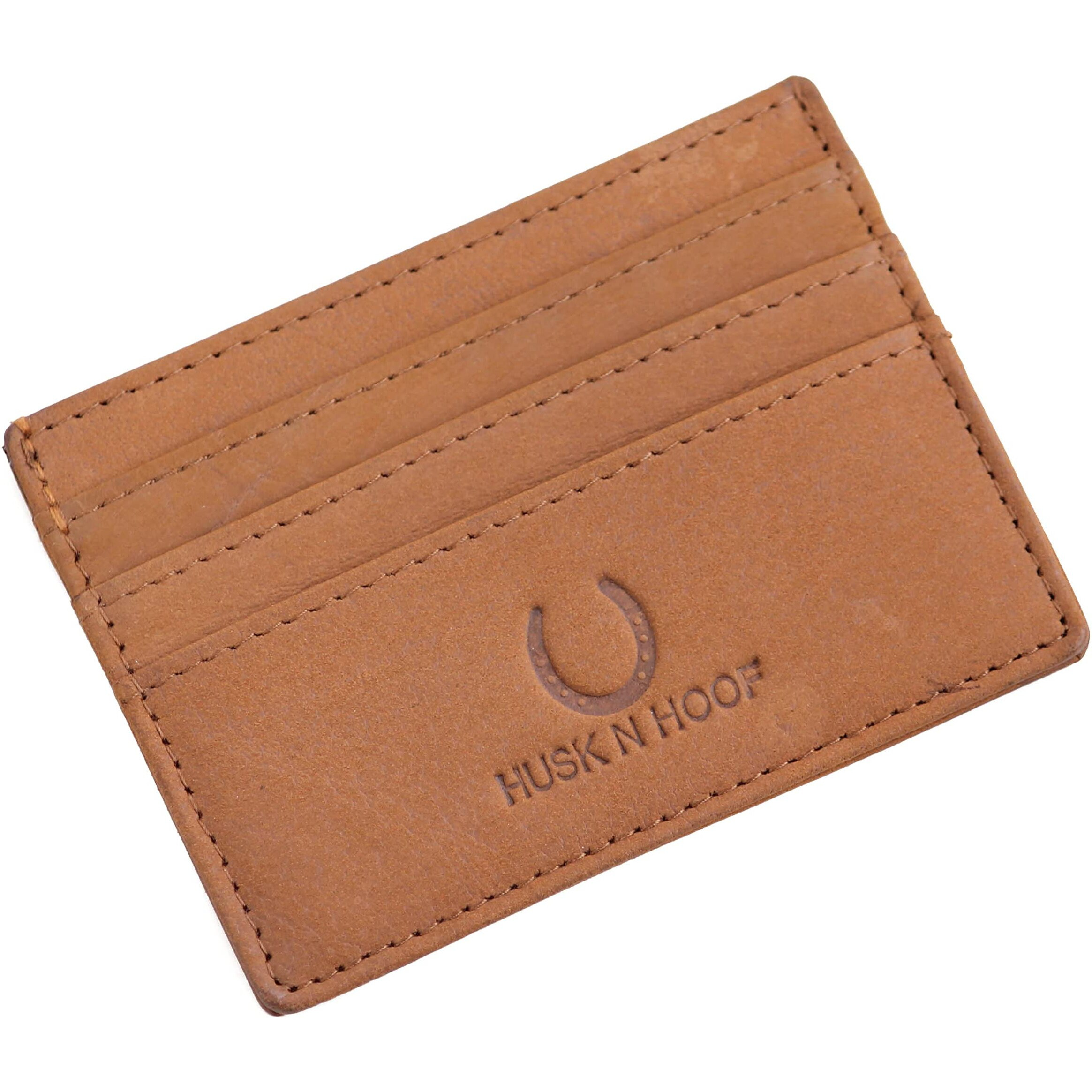 Husk N Hoof Leather Slim Credit Card Case (Hunter Brown)