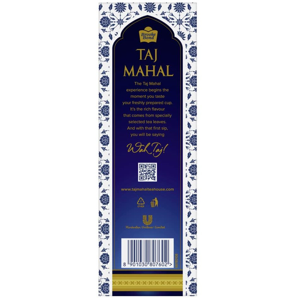 Taj Mahal South Tea 500 g Pack, Rich and Flavourful Chai - Premium Blend of Powdered Fresh Loose Tea Leaves