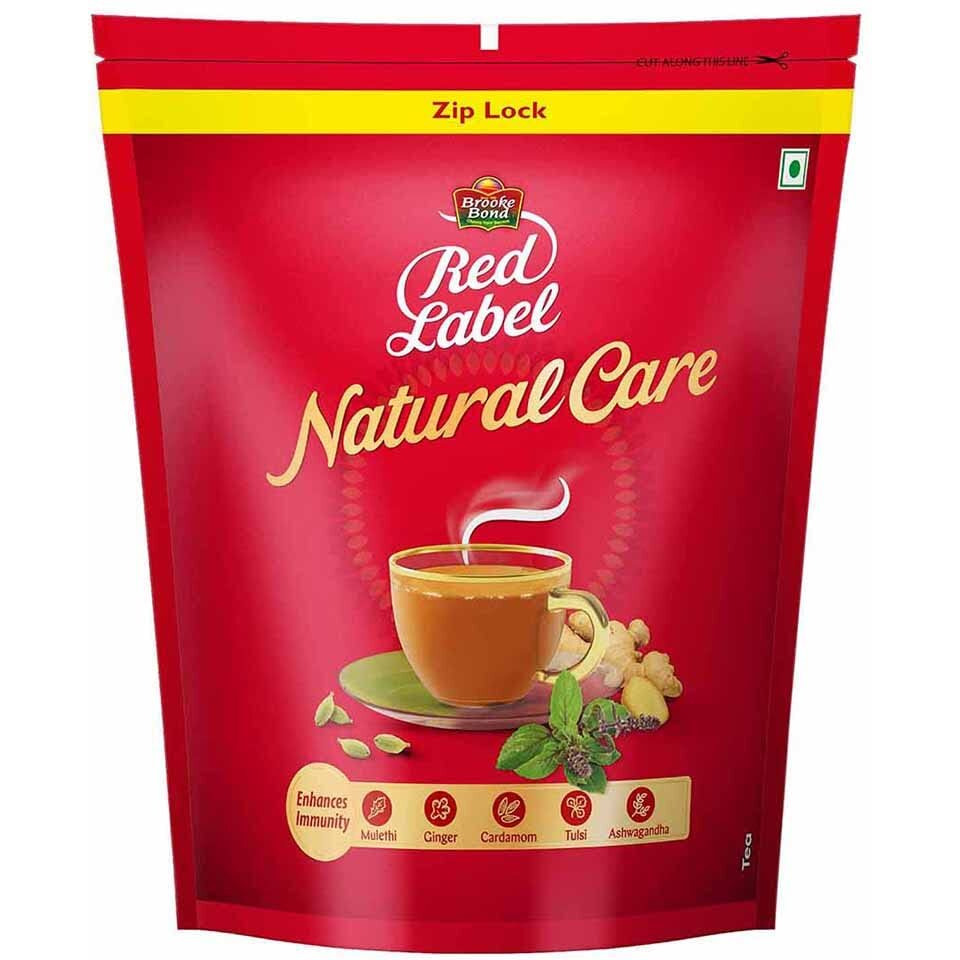 Red Label Natural Care Tea, Chai Made With 5 Ayurvedic Herbs, 1 Kg