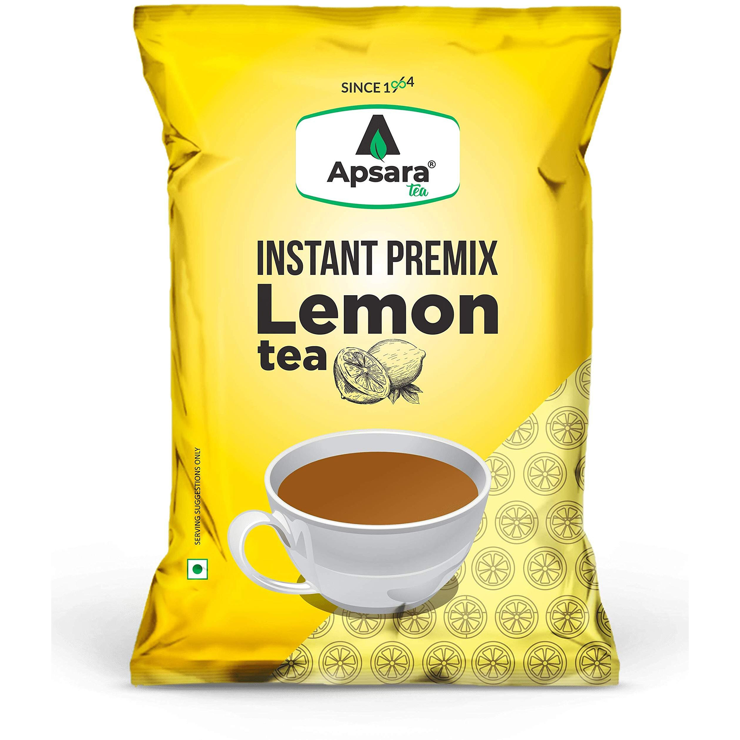 Apsara Instant Premix Lemon Ice Tea 1kg | 2 in-1 Tea, Lemon Flavoured Iced Tea, and Hot Lemon Tea | Refreshing Summer Drink | Ready to Drink Ice and Hot Tea | Lemon Tea | Iced Tea