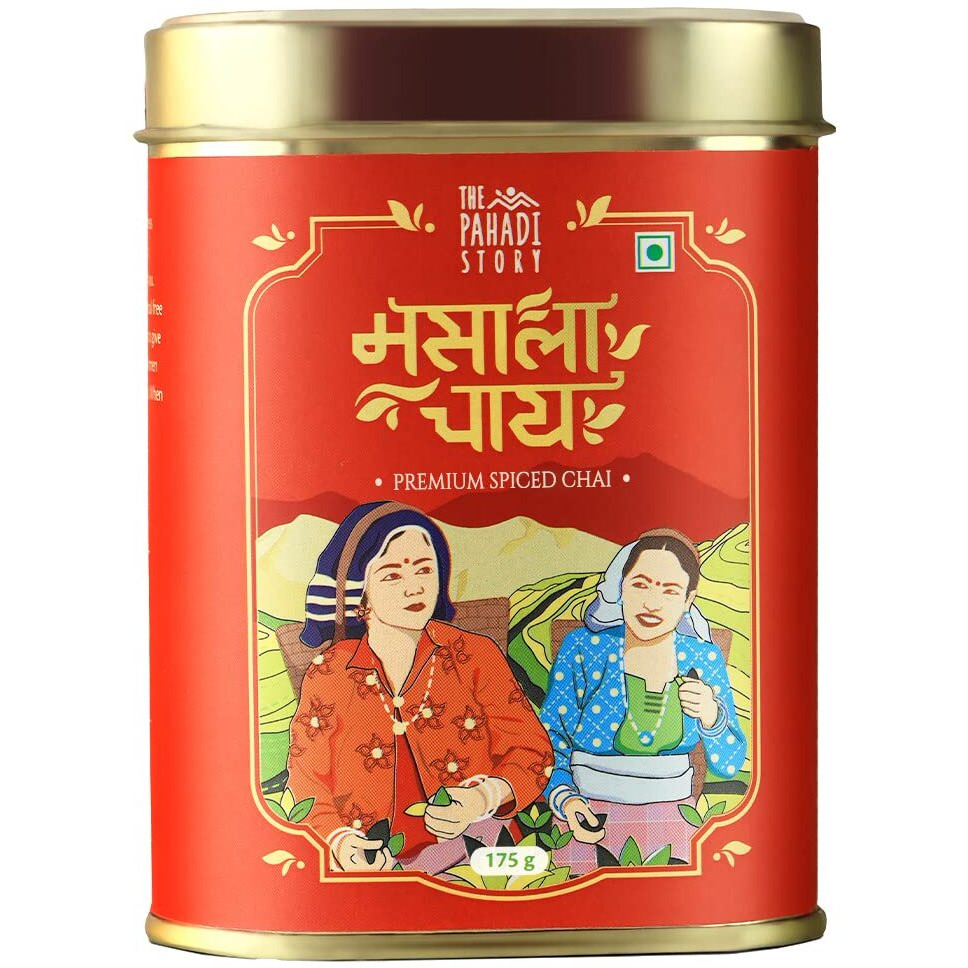 The Pahadi Story Masala Chai Loose Leaf , Premium Summer Harvest Blend Of Assam Black Ctc 100% Natural Ingredients Masala Chai Tea, 175 grams