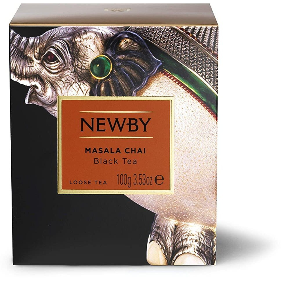 Newby Masala Chai | Loose Leaf Black Tea | Made with Fresh, Locally Sourced Cinnamon, Clove, Black Pepper, Cardamom and Ginger | Fragrant Aroma | Sweet, Spicy Taste | 100g