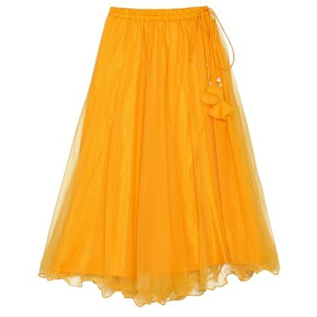 BIBA Girls SOLID STRAIGHT KID(KWWHITE BLOOMS5966_YELLOW_3)