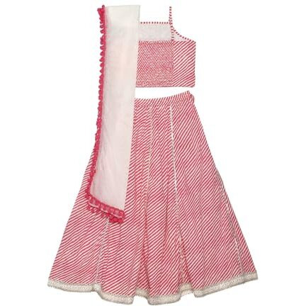 BIBA Girls PRINTED SHORT_KURTA KID(KWSWEET SPRING5924_PINK_15)