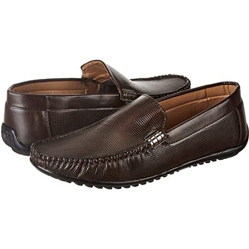 Centrino Mens Brown Loafers-9 Kids UK (9911-02)