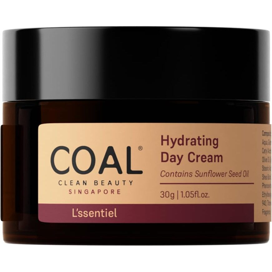 COAL Clean Beauty Hydrating Day Cream with Hyaluronic Acid & Cocoa-Shea Butter | Moisturizes & Hydrates Skin | Women | All Skin Types | 30g