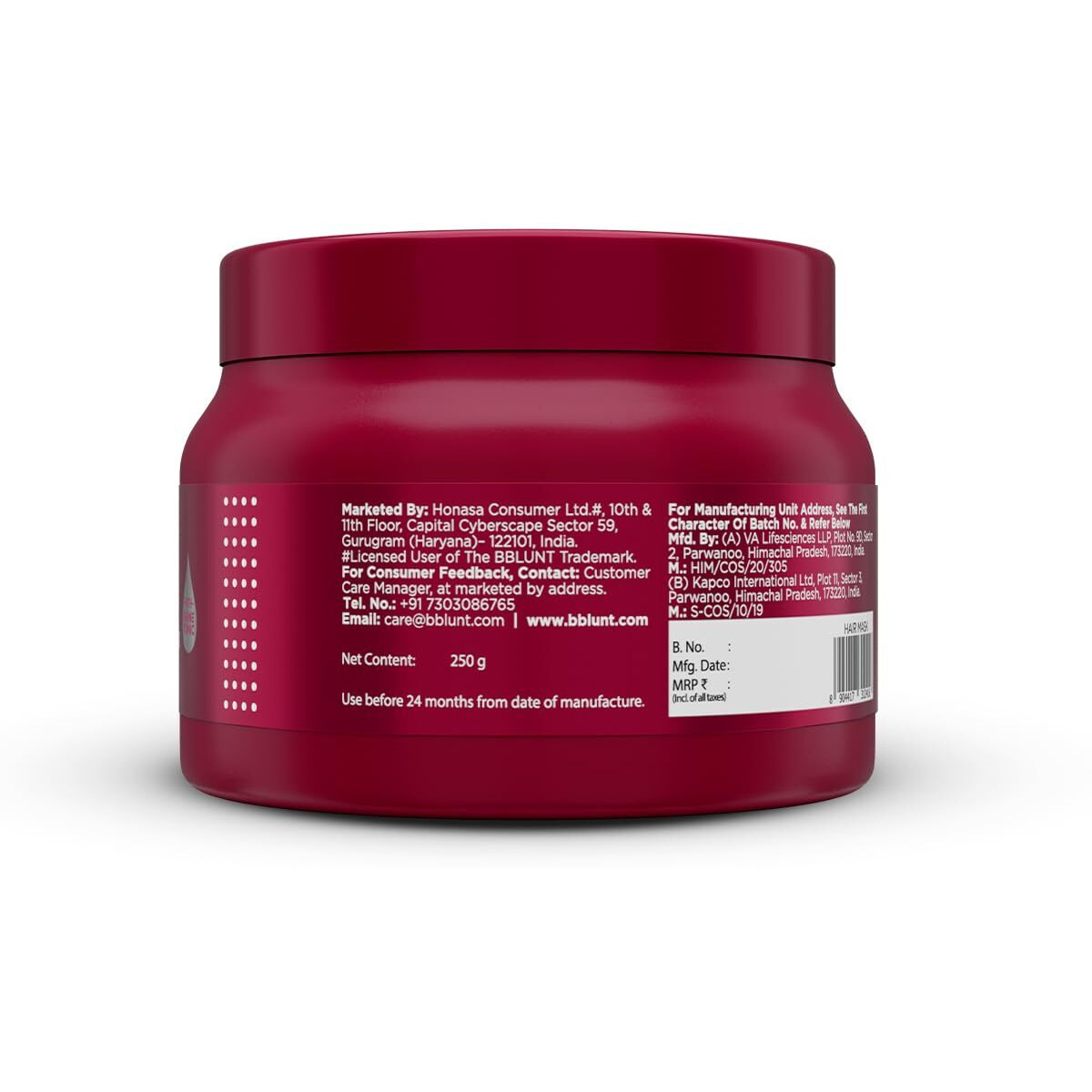 BBLUNT 7 in 1 Repair & Revive Hair Mask for Upto 100% Damage Repair - 250g| Addresses 7 Signs of Hair Damage | Enriched with Ceramides & Argan Oil