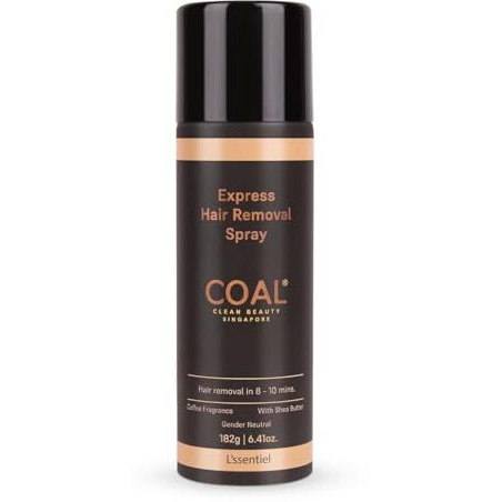 COAL Clean Beauty Express Hair Removal Spray with Coffee Fragrance | DIY Painless Solution To Unwanted Hair In 10 Minutes | Men & Women | All Hair Types | 200ml