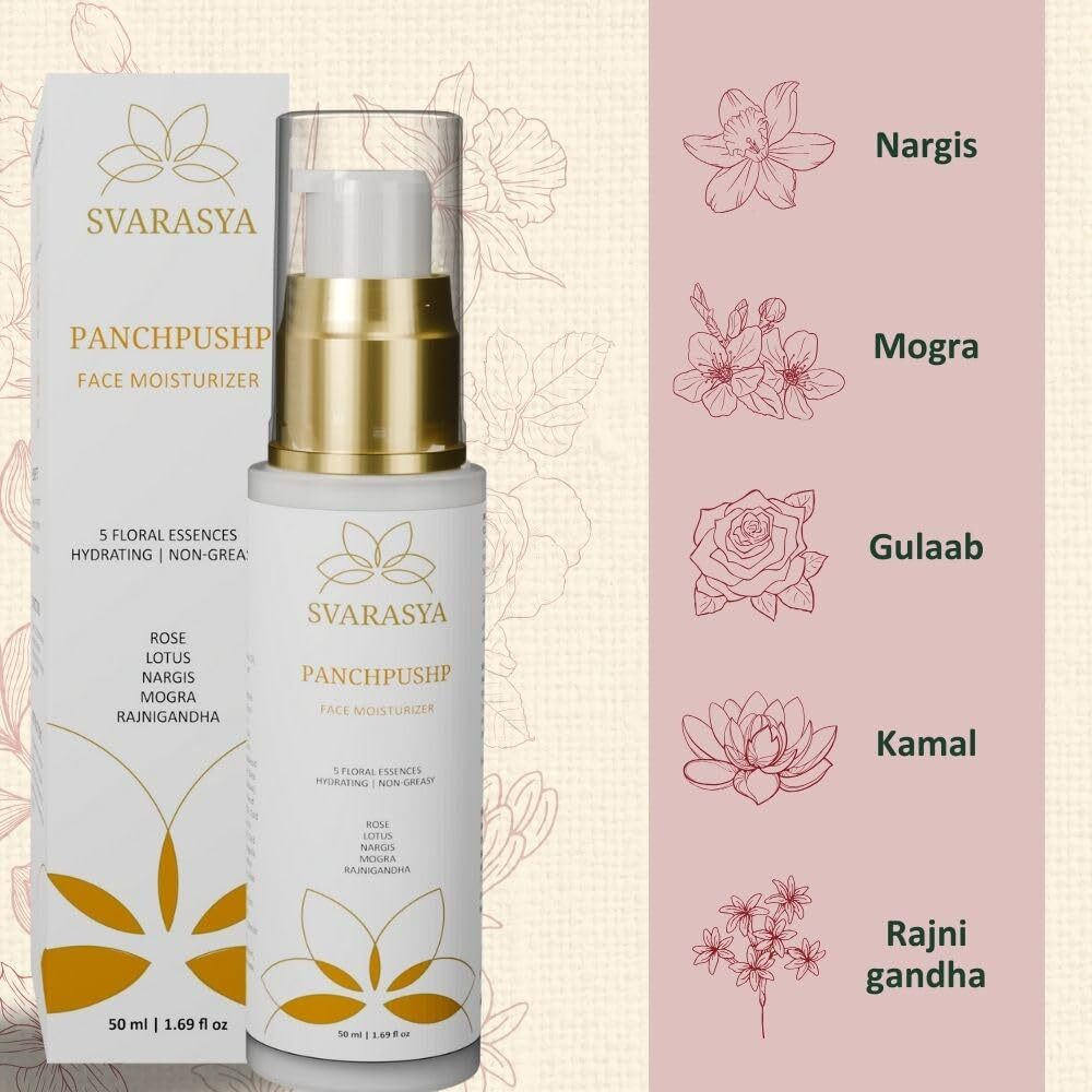 Svarasya Panchpushp - The Ancient Skin Hydration Lotion For Face with Natural ingredients (Moisturizer, 50 Ml)