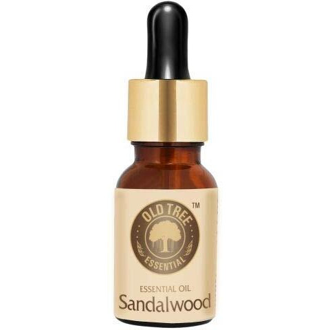 Old Tree Pure Sandalwood Essential Oil for Fragrance, Skin, Bathing (15ml) - Chandan Oil with Dropper for Stress Relief & Relaxation, Aromatherapy, Diffuser, Soap & Candle Making