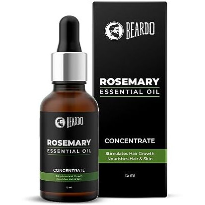 Beardo Rosemary Essential Oil, 15 ml | Rosemary Oil for Hair Growth, Hair fall and Regrowth | Vitamin E for Hair & Skin Nourishment | 100% Natural | Aroma Oil