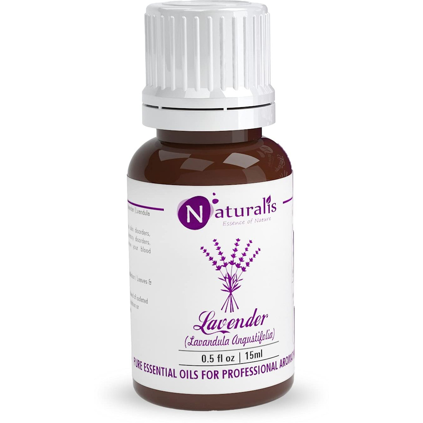 Naturalis Essence Of Nature Lavender Essential Oil 100% Pure, Natural & Undiluted Therapeutic Grade For Hair, Skin, Face, Calming Bath Or Massage For Restful Sleep - 15Ml