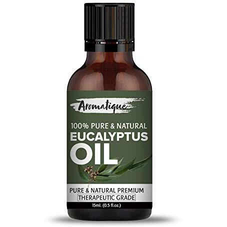 Aromatique Eucalyptus Oil - Essential Oil for Cold & Cough - 100% Pure & Undiluted - Also For Hair & Skin Care (15ml)