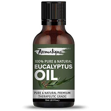 Aromatique Eucalyptus Oil - Essential Oil for Cold & Cough - 100% Pure & Undiluted - Also For Hair & Skin Care (15ml)