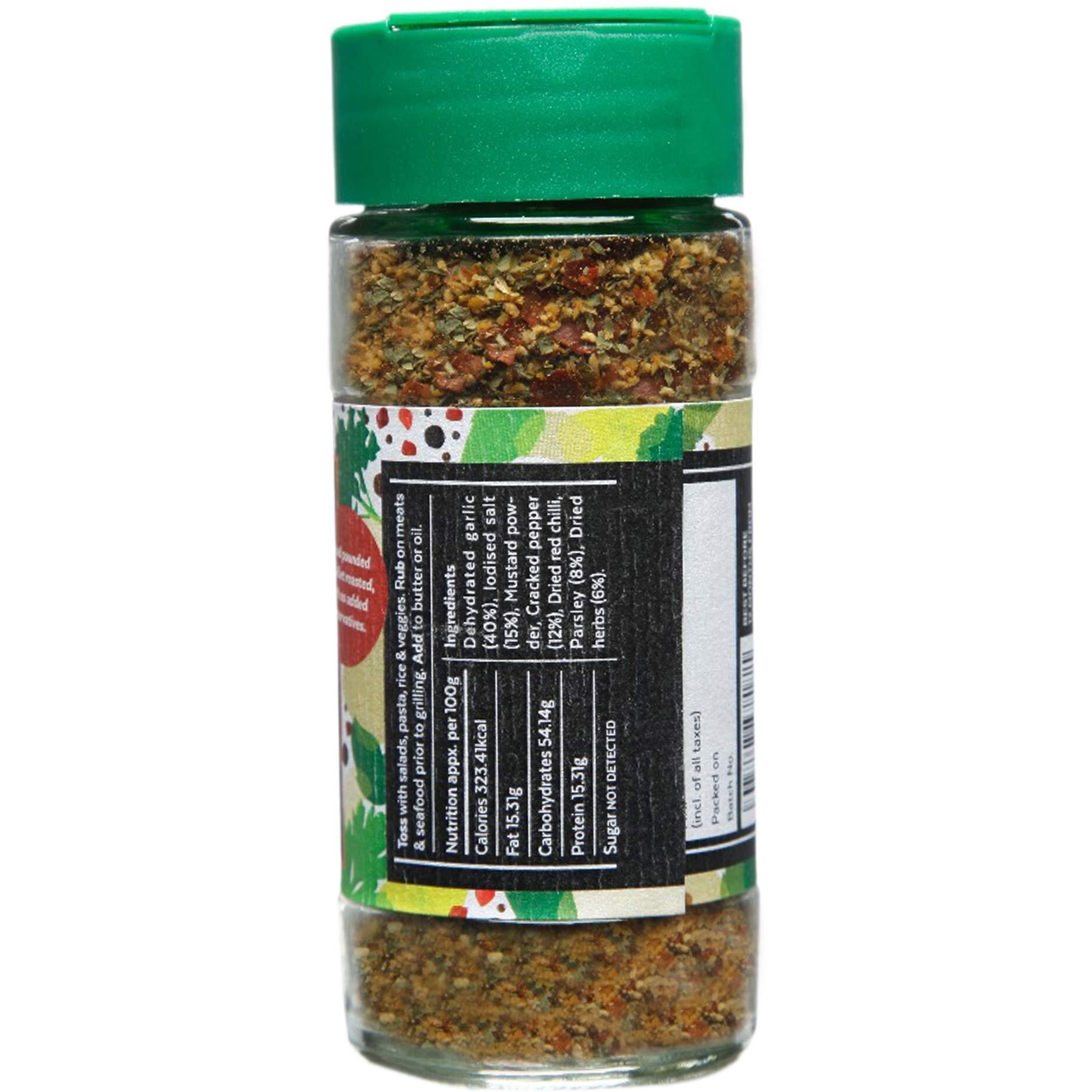 Aamra Garlic Herb Pepper 50g (Mixed Herbs- seasoning for pizzas, pasta, soups, salads)- No preservatives