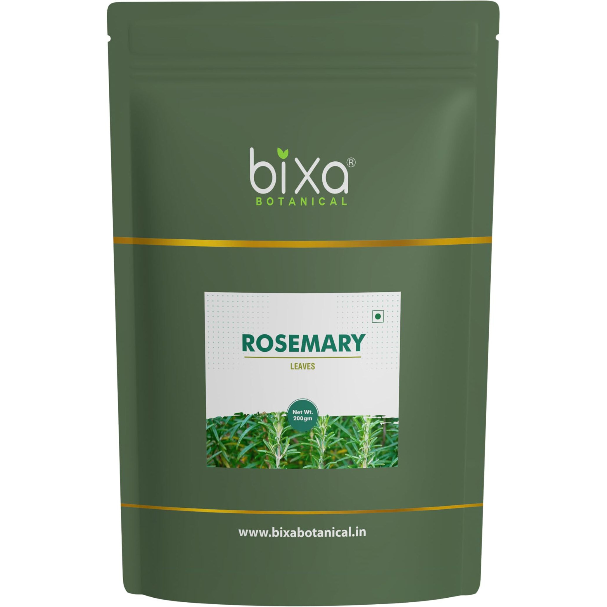 Rosemary Leaves 200gm | Top Grade Leaves From Egypt | For Seasoning, Tea & Hair | FSSAI | Cooking Pasta Soups Salad Chicken Herbs Tea | Supports Hair Growth By Bixa Botanical