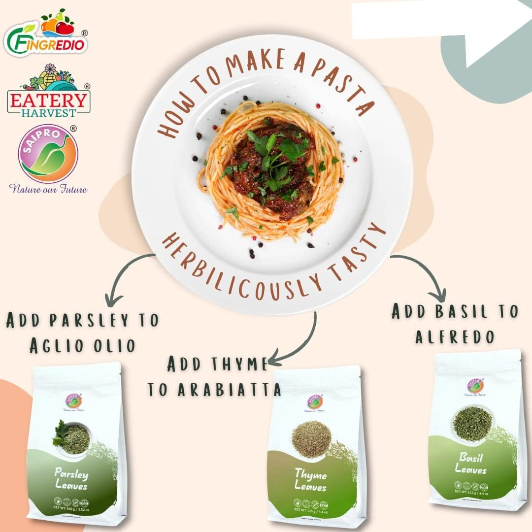 SAIPRO Nature Our Future Parsley Leaves Dry 100 Gm, Parsley Herb Seasoning, 100% Natural, No Artificial Colour, No Preservatives