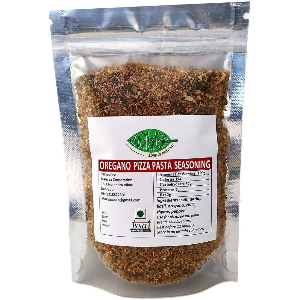 MAAYAA-simple natural Oregano Spice Mix Pizza Pasta Seasoning, Pizza Masala 100g