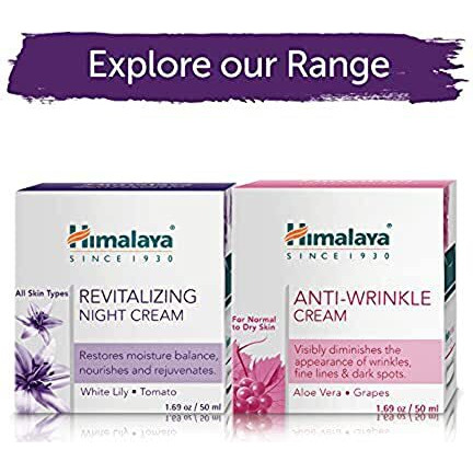 Himalaya Revitalizing Night Cream with white lily | Renews, repairs & hydrates skin overnight | rich in AHA & Anti-oxidants | Derma-tested | Paraben Free | Suitable for Dry to combination skin| 50g