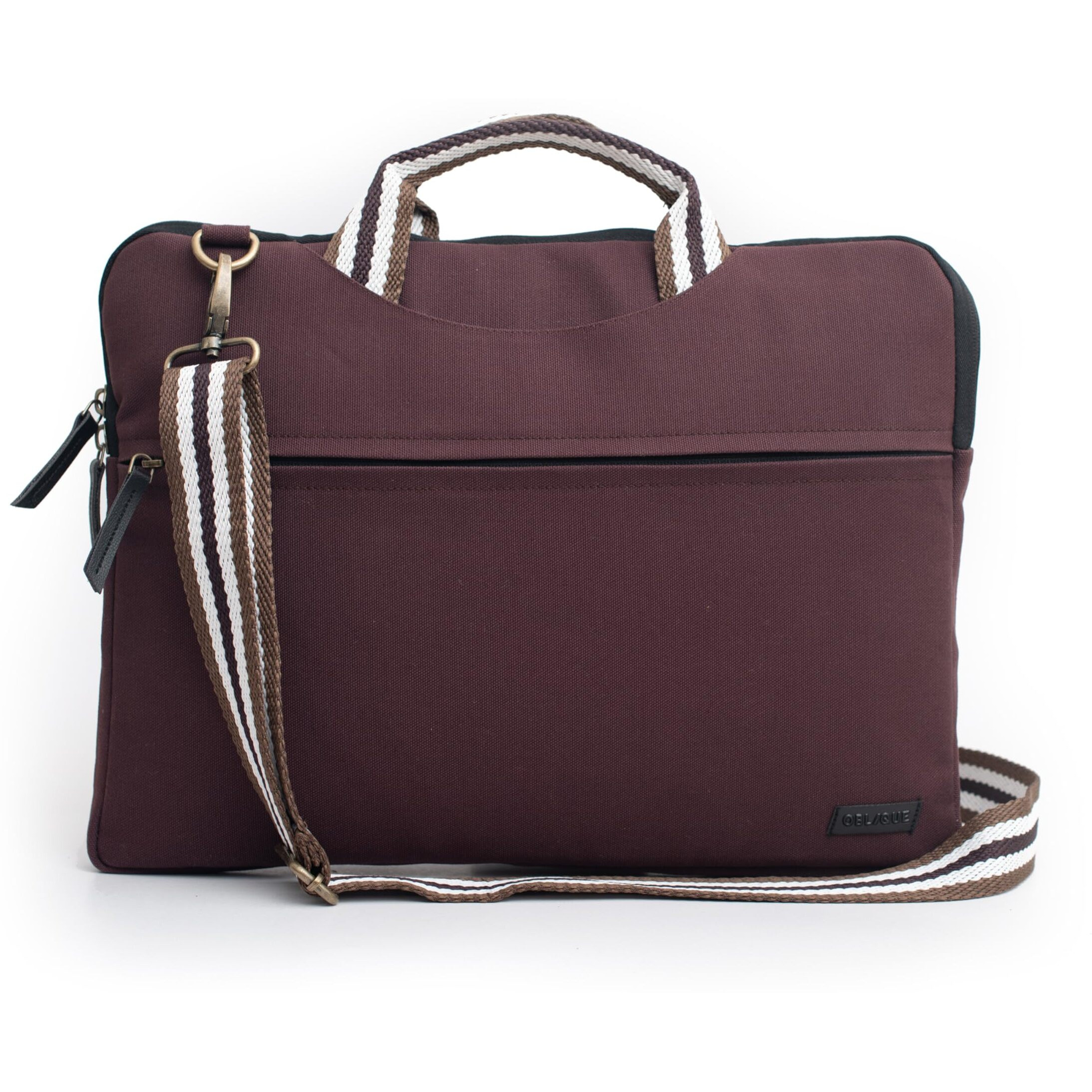 OBLIQUE Laptop Messenger Bag with Handle & Shoulder Strap fits up to 15.6 Laptop/MacBook sling Laptop Bag for Men & Women | Salsa (Burgundy)