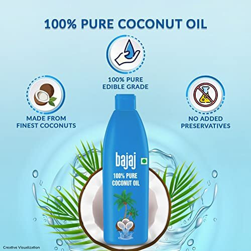 Bajaj 100% Pure Coconut Oil 600 ml