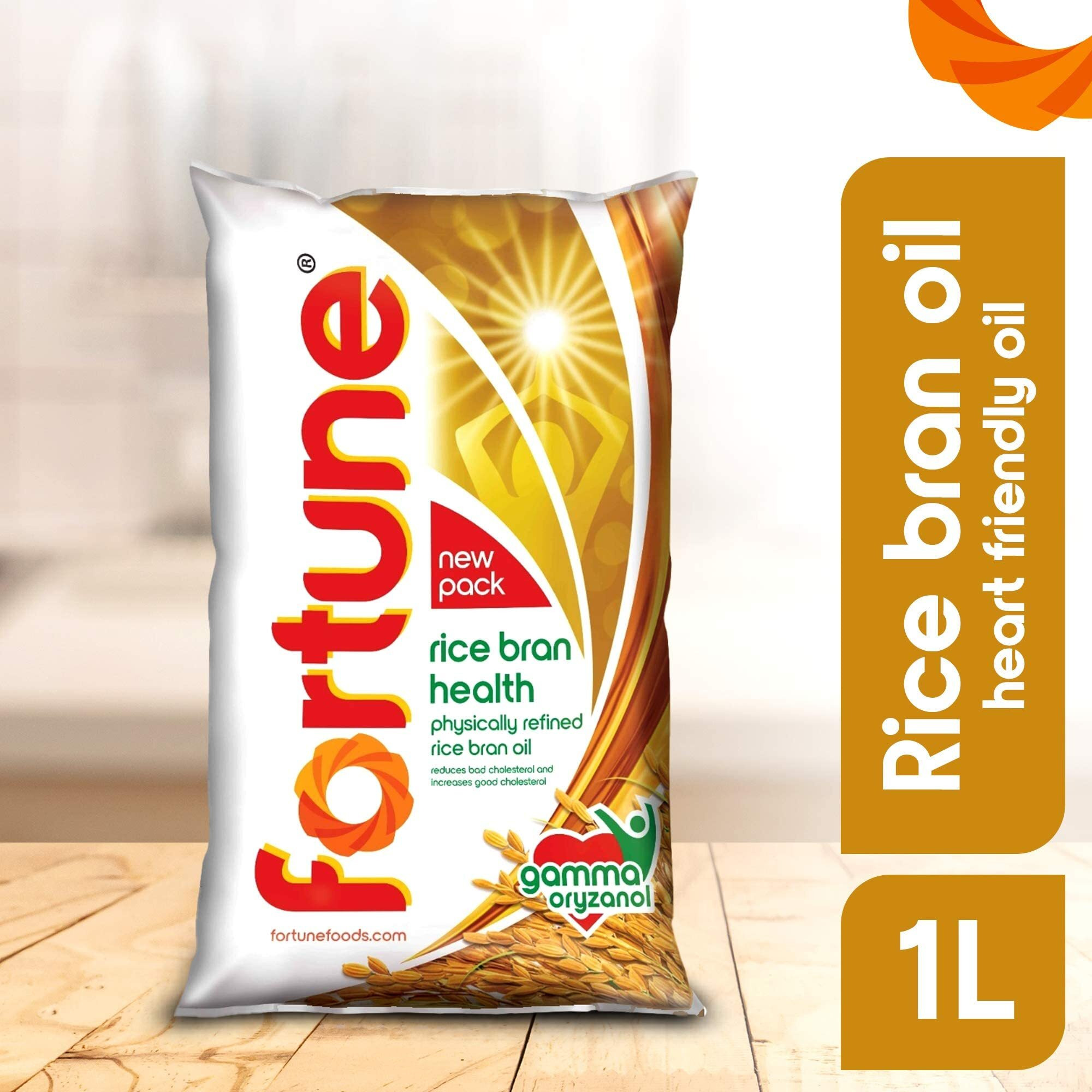 Fortune Rice Bran Health Oil, 1l Pouch