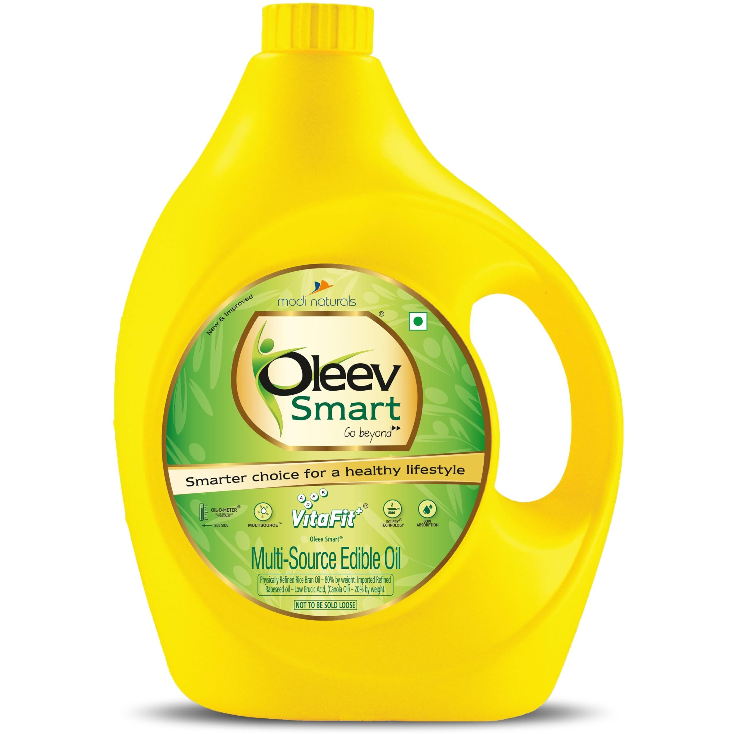 Oleev Smart Oil, Fortified with VIT A, D, E and K, 5L Jar